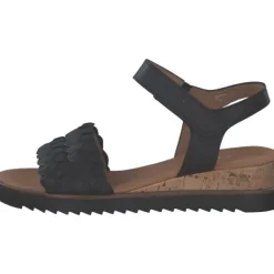 Damen Gabor comfort Sandaletten<62.759, Keilsandaletten, Damen, schwarz(Kork/schw)