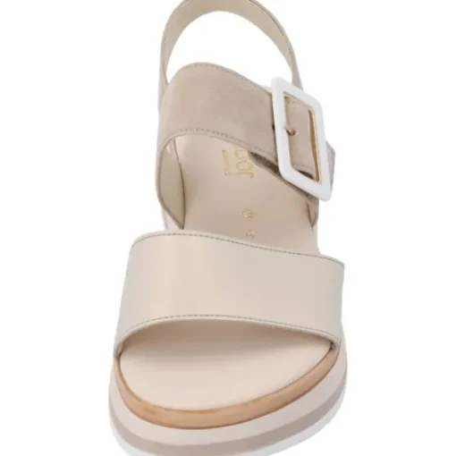 Damen Gabor Sandaletten<Comfort 42.744, Keilsandaletten, Damen, puder/oasi (LDS)