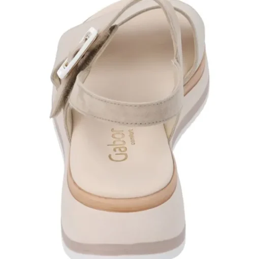 Damen Gabor Sandaletten<Comfort 42.744, Keilsandaletten, Damen, puder/oasi (LDS)