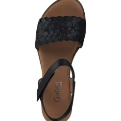 Damen Gabor comfort Sandaletten<62.759, Keilsandaletten, Damen, schwarz(Kork/schw)