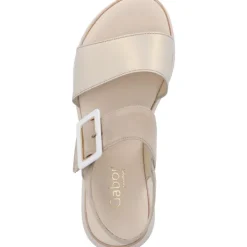 Damen Gabor Sandaletten<Comfort 42.744, Keilsandaletten, Damen, puder/oasi (LDS)