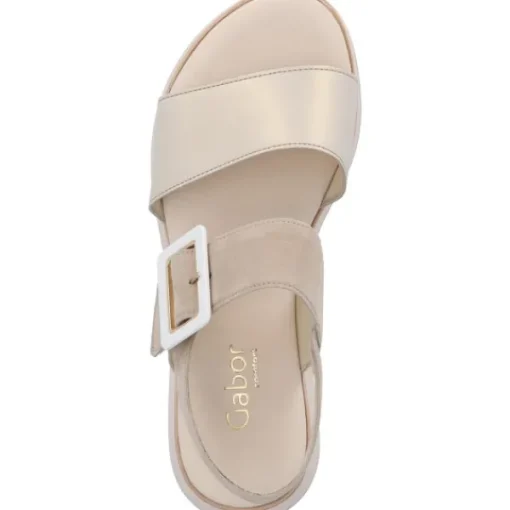 Damen Gabor Sandaletten<Comfort 42.744, Keilsandaletten, Damen, puder/oasi (LDS)