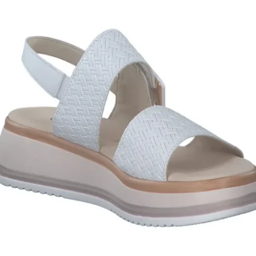 Damen Gabor comfort Sandaletten<62.744, Keilsandaletten, Damen, weiss (LDS)