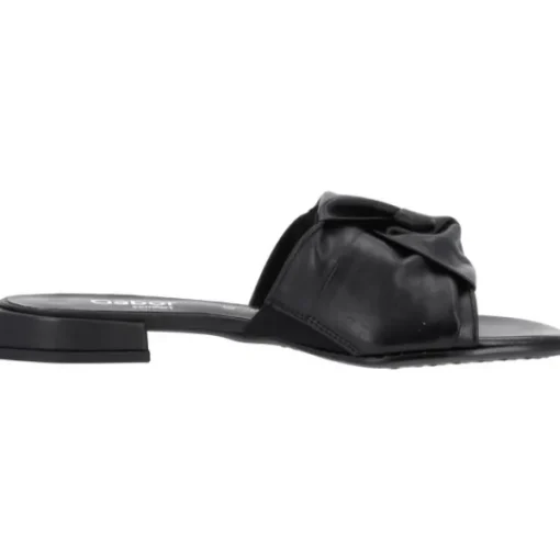 Damen Gabor Pantoletten & Badeschuhe<Comfort 2.803, Plateau-Pantoletten, Damen, schwarz (LDS)
