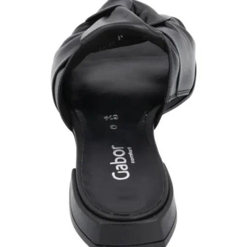 Damen Gabor Pantoletten & Badeschuhe<Comfort 2.803, Plateau-Pantoletten, Damen, schwarz (LDS)