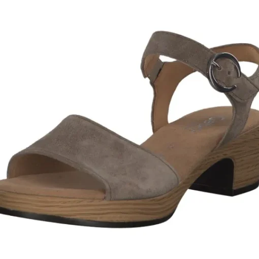 Damen Gabor Sandaletten<Comfort 22.071, Plateau-Sandaletten, Damen, sesamo