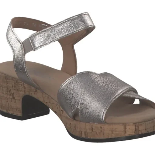 Damen Gabor comfort Sandaletten<62.072, Plateau-Sandaletten, Damen, puder (S.Kork)
