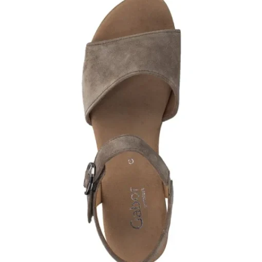 Damen Gabor Sandaletten<Comfort 22.071, Plateau-Sandaletten, Damen, sesamo