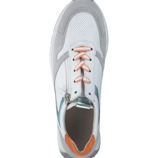 Damen Gabor Klassische- & Business Schuhe<Comfort 46.428, Schnürschuhe, Damen, weiß/grey/mint/oran