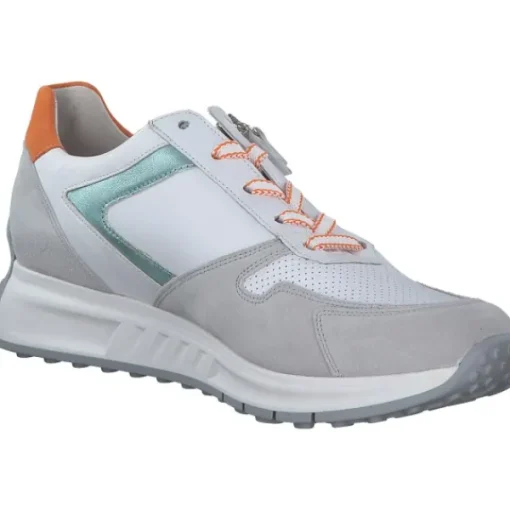 Damen Gabor Klassische- & Business Schuhe<Comfort 46.428, Schnürschuhe, Damen, weiß/grey/mint/oran