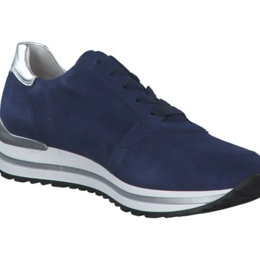 Damen Gabor Klassische- & Business Schuhe<Comfort 46.528, Schnürschuhe, Damen, oceano/silber