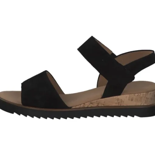 Damen Gabor Sandaletten<Genua 82.750, Keilsandaletten, Damen, schwarz