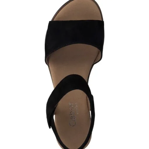 Damen Gabor Sandaletten<Genua 82.750, Keilsandaletten, Damen, schwarz