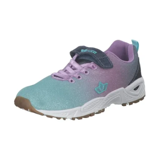 Kinder Lico Slipper<Geka Florina VS, Sportliche Slipper, Kinder, tuerkis/lila/grau