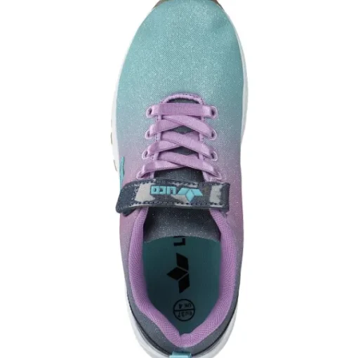 Kinder Lico Slipper<Geka Florina VS, Sportliche Slipper, Kinder, tuerkis/lila/grau