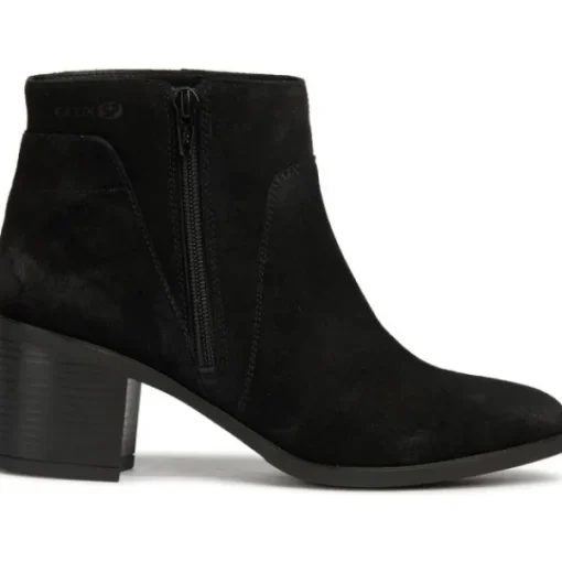 Damen Geox Stiefel<D94FSA, Stiefeletten, Damen, Schwarz (Black)