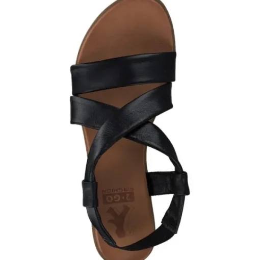 Damen 2 Go Shoes Sandaletten<8003802, Keilsandaletten, Damen, Schwarz