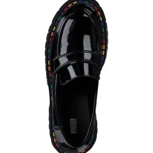 Damen 2 Go Shoes Slipper<8983401-902, Mokassins, Damen, schwarz (lack)