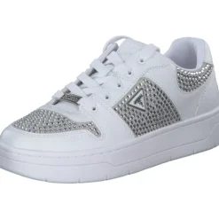 Damen Guess Klassische- & Business Schuhe<FLFNRS-ELE12 NARESA2, Schnürschuhe, Damen, Weiß (White)