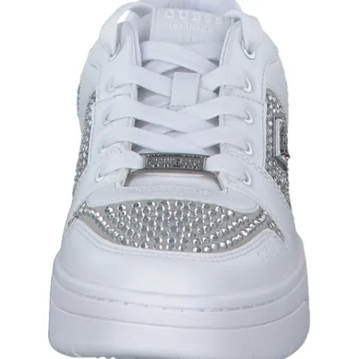 Damen Guess Klassische- & Business Schuhe<FLFNRS-ELE12 NARESA2, Schnürschuhe, Damen, Weiß (White)