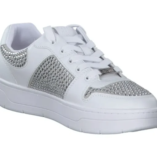Damen Guess Klassische- & Business Schuhe<FLFNRS-ELE12 NARESA2, Schnürschuhe, Damen, Weiß (White)