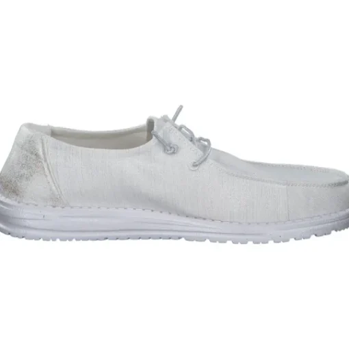 Damen Hey Dude Klassische- & Business Schuhe<40079, Schnürschuhe, Damen, weiss