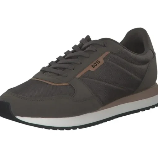 Herren Hugo Boss Klassische- & Business Schuhe<50529542 302 Kai_Runn_nupny, Klassische- & Business Schuhe, Herren, Dark Green