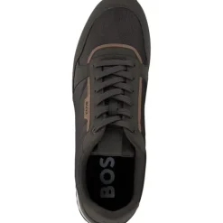 Herren Hugo Boss Klassische- & Business Schuhe<50529542 302 Kai_Runn_nupny, Klassische- & Business Schuhe, Herren, Dark Green