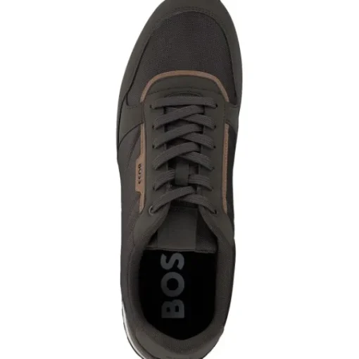 Herren Hugo Boss Klassische- & Business Schuhe<50529542 302 Kai_Runn_nupny, Klassische- & Business Schuhe, Herren, Dark Green