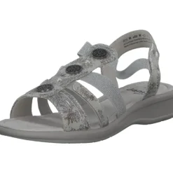 Damen Jana Shoes Sandaletten<28165, Keilsandaletten, Damen, GREY/FLOWER