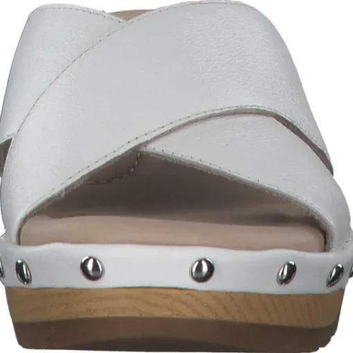 Damen Jana Shoes Pantoletten & Badeschuhe<87301, Plateau-Pantoletten, Damen, white