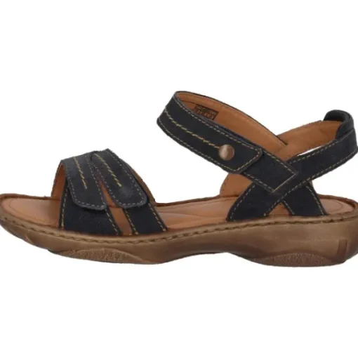 Damen Josef Seibel Sandaletten<64902651/530 HANNAH 02, Keilsandaletten, Damen, Blau/Braun
