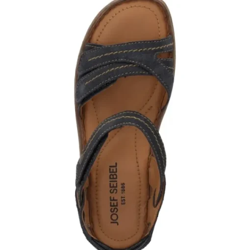 Damen Josef Seibel Sandaletten<64902651/530 HANNAH 02, Keilsandaletten, Damen, Blau/Braun