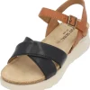 Damen Josef Seibel Sandaletten<Celine 03 73403, Keilsandaletten, Damen, SCHWARZ-KOMBI