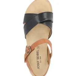 Damen Josef Seibel Sandaletten<Celine 03 73403, Keilsandaletten, Damen, SCHWARZ-KOMBI