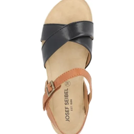 Damen Josef Seibel Sandaletten<Celine 03 73403, Keilsandaletten, Damen, SCHWARZ-KOMBI