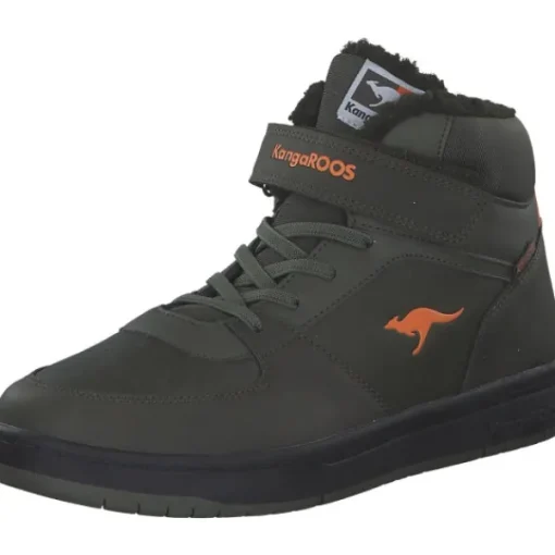 Kinder KangaROOS Stiefel<10179-8090 K-CP Bound Mid EV, Winterstiefel, Kinder, military green/flame