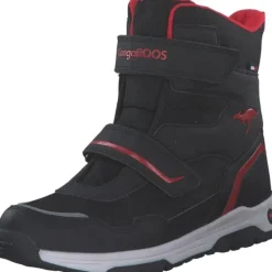 Kinder KangaROOS Stiefel<10223/5053 K-MJ Hunter RTX FX, Winterstiefel, Kinder, jet black/fiery red