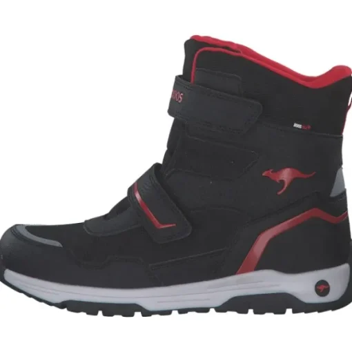 Kinder KangaROOS Stiefel<10223/5053 K-MJ Hunter RTX FX, Winterstiefel, Kinder, jet black/fiery red