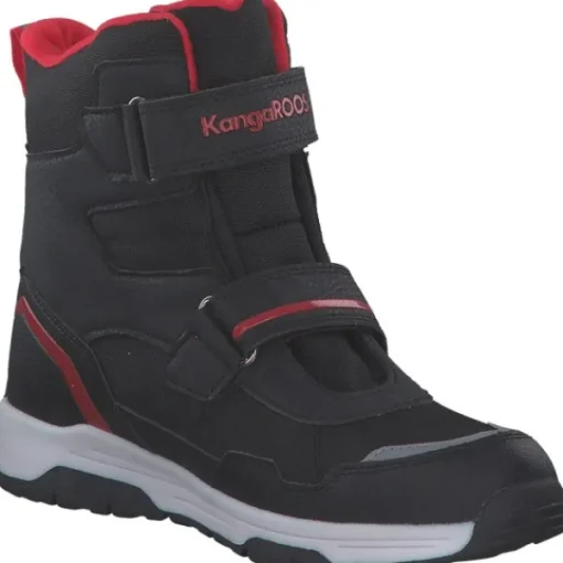 Kinder KangaROOS Stiefel<10223/5053 K-MJ Hunter RTX FX, Winterstiefel, Kinder, jet black/fiery red