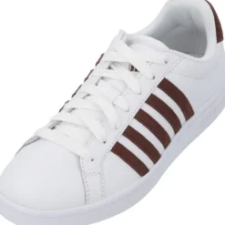 Herren K-Swiss Klassische- & Business Schuhe<Court Tiebreak 07011, Klassische- & Business Schuhe, Herren, Weiß/Braun