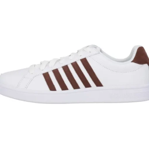Herren K-Swiss Klassische- & Business Schuhe<Court Tiebreak 07011, Klassische- & Business Schuhe, Herren, Weiß/Braun
