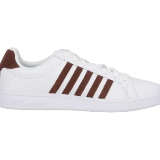 Herren K-Swiss Klassische- & Business Schuhe<Court Tiebreak 07011, Klassische- & Business Schuhe, Herren, Weiß/Braun