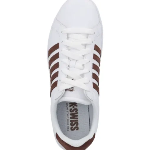 Herren K-Swiss Klassische- & Business Schuhe<Court Tiebreak 07011, Klassische- & Business Schuhe, Herren, Weiß/Braun