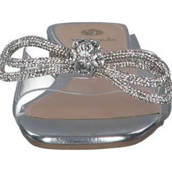 Damen La Strada Pantoletten & Badeschuhe<2103166, Plateau-Pantoletten, Damen, SILVER