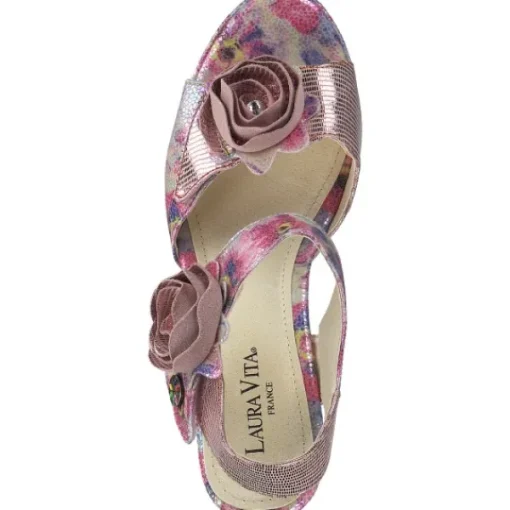 Damen Laura Vita Sandaletten<Hicao 624, Plateau-Sandaletten, Damen, Rosa