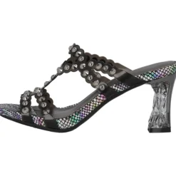 Damen Laura Vita Pantoletten & Badeschuhe<Nino 06, Plateau-Pantoletten, Damen, Schwarz/Grau