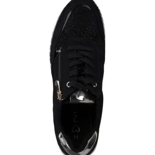 Damen Marco Tozzi Klassische- & Business Schuhe<2-23749-41/085 , Schnürschuhe, Damen, BLACK/GOLD