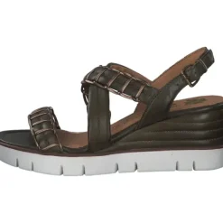 Damen Marco Tozzi Sandaletten<88705, Keilsandaletten, Damen, Grün