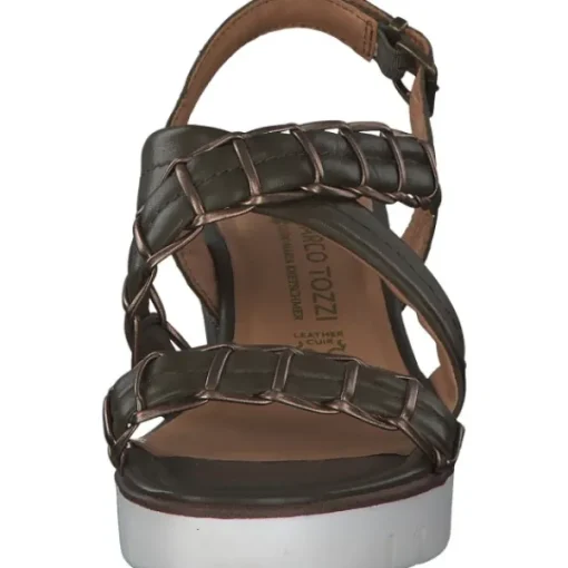 Damen Marco Tozzi Sandaletten<88705, Keilsandaletten, Damen, Grün